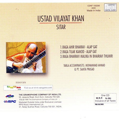 Bhairavi Malika In Bhairavi Thumri Utd. Vilayat Khan by Ustad Vilayat Khan - Download on PagalFree