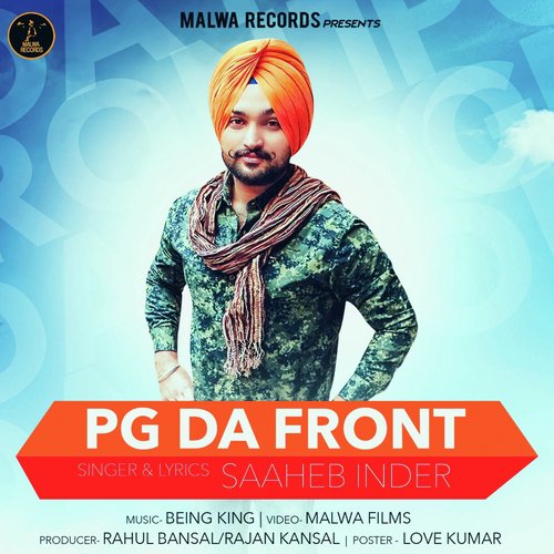 PG Da Front by Saaheb Inder - Download on PagalFree